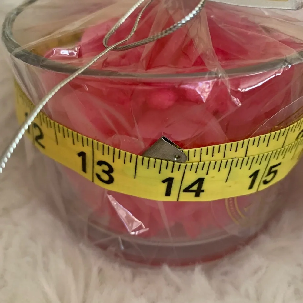 CANDELE FIRENZE pink roses cluster candle made in Poland NWT